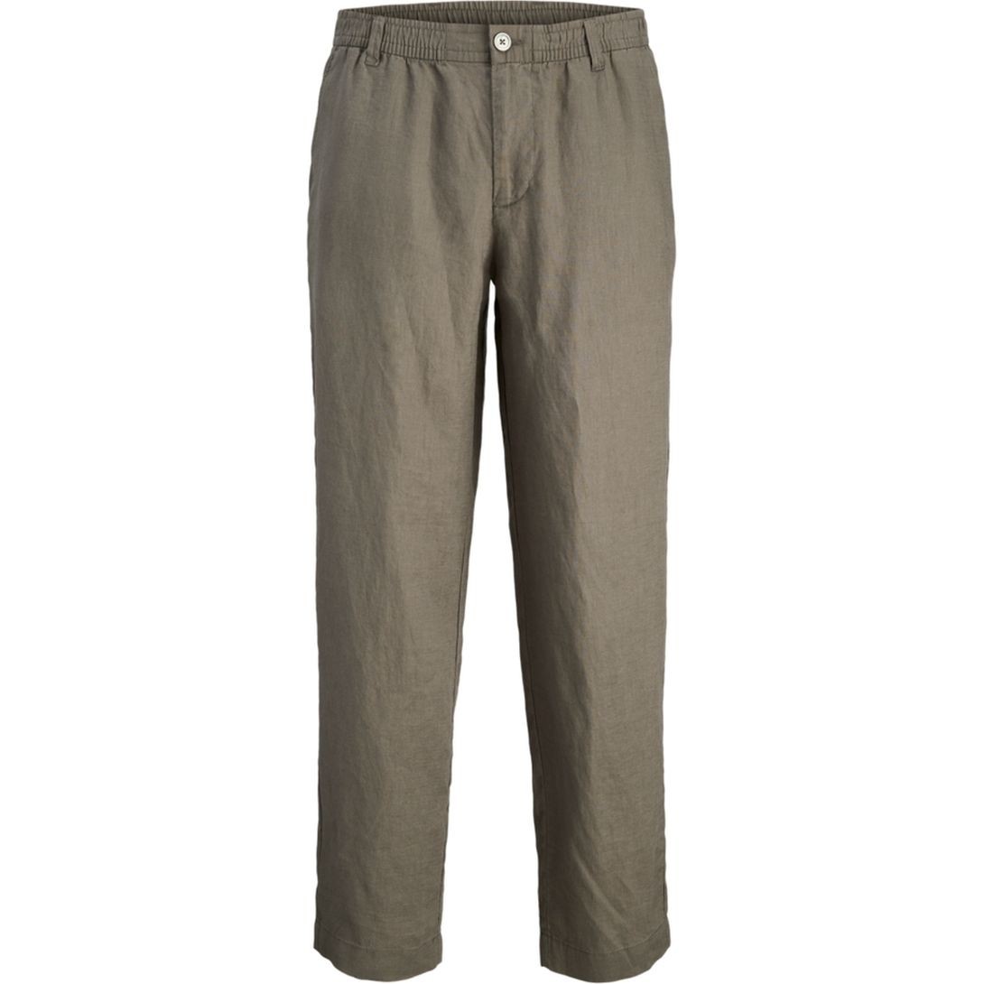 JACK & JONES Kelnės vyrams, Ruda, Karl linen chino 1