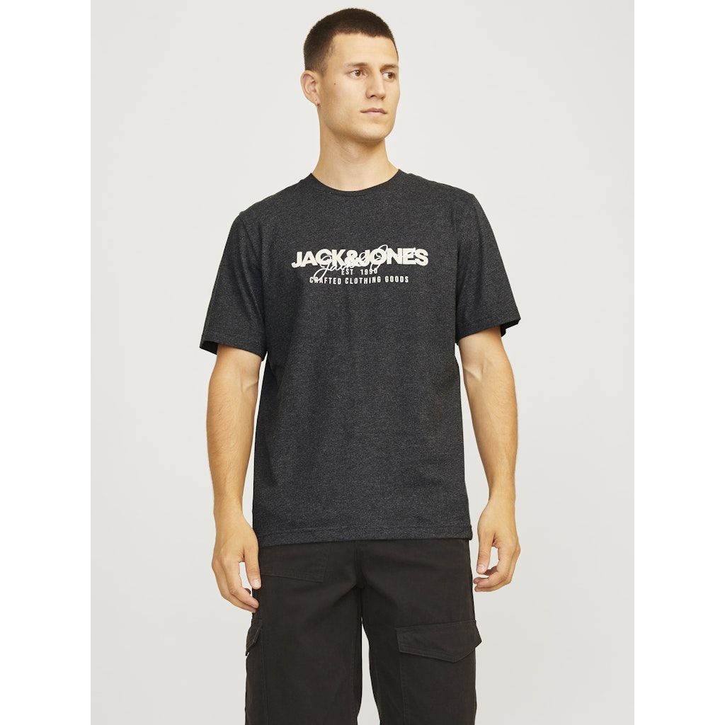 JACK & JONES Marškinėliai vyrams, Pilka, Alvis tee 2