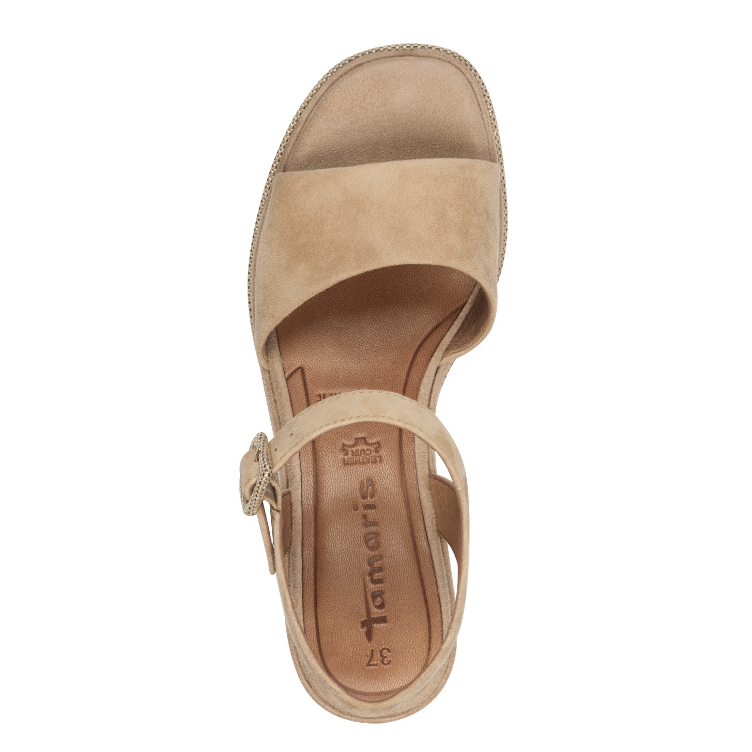 TAMARIS Basutės moterims, Smėlio, Sandals 5