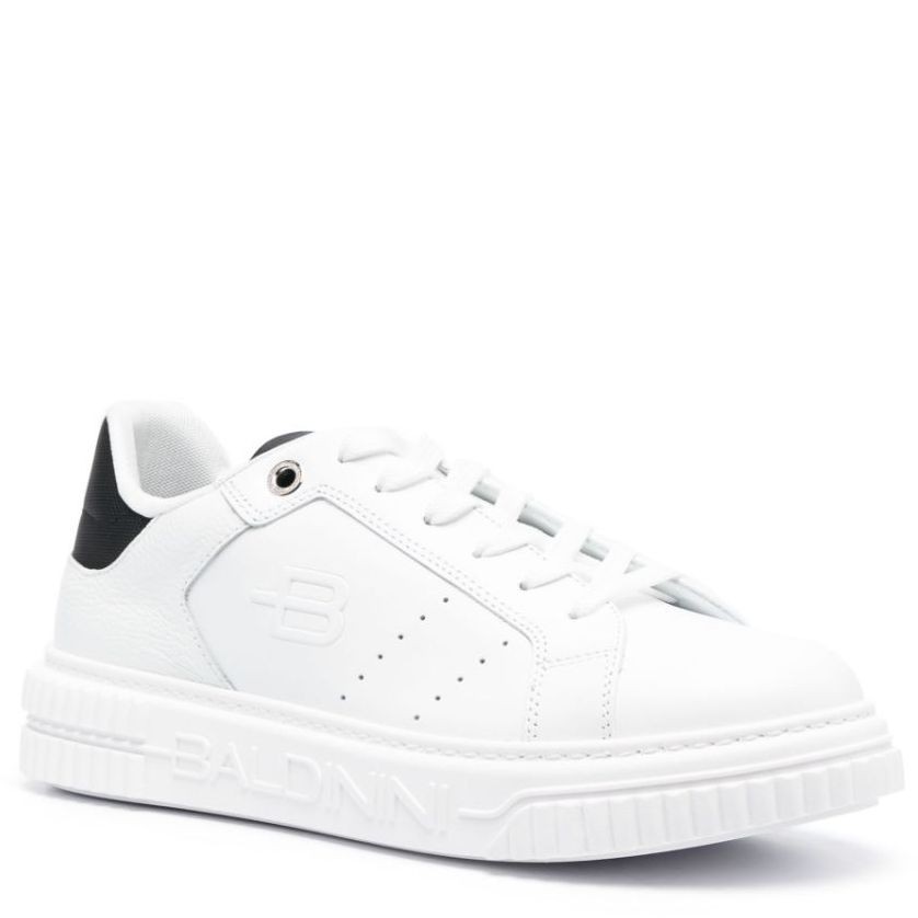 BALDININI Sportiniai bateliai vyrams, Balta, Low top man sneakers 2