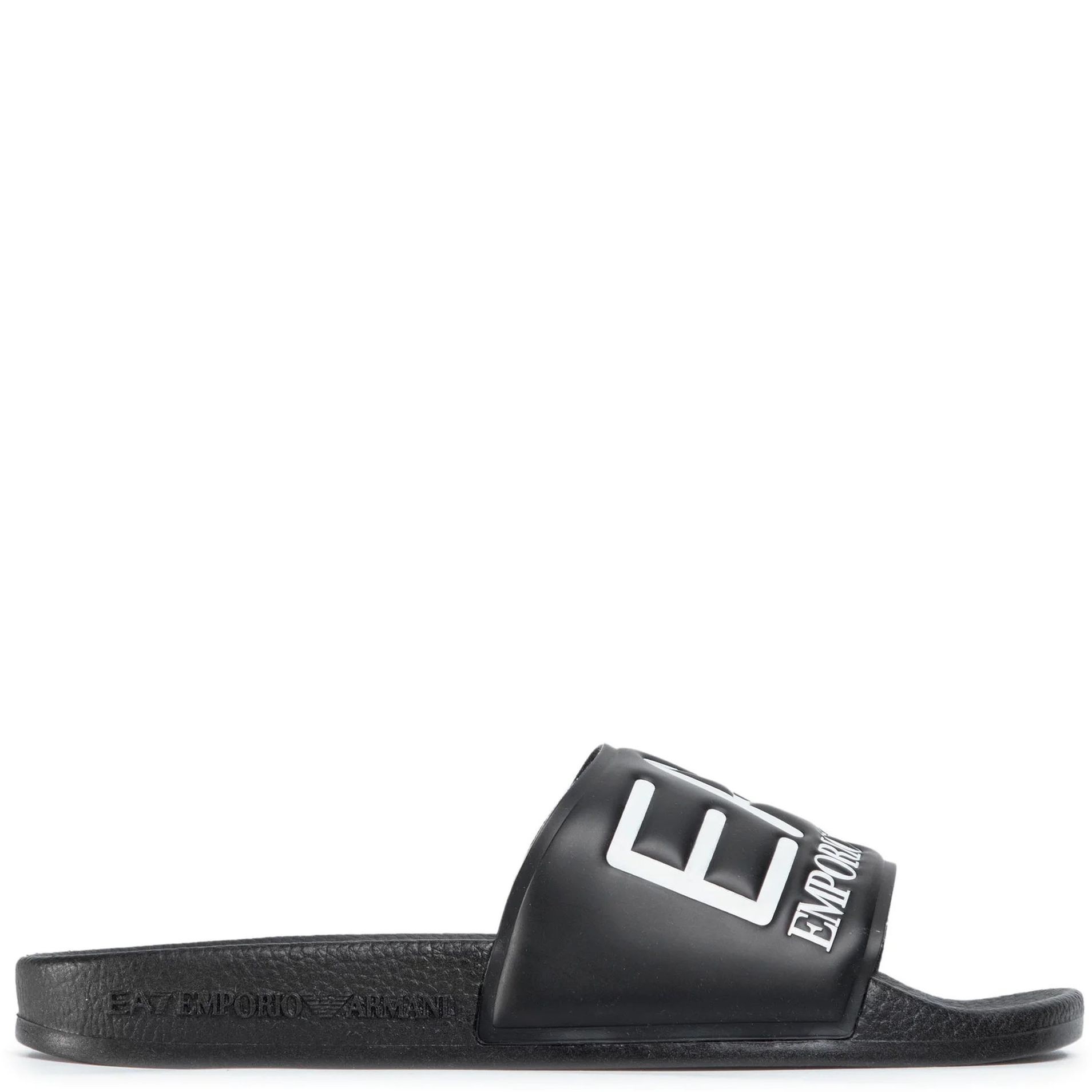 EA7 Šlepetės vyrams, Juoda, Black logo slides 2