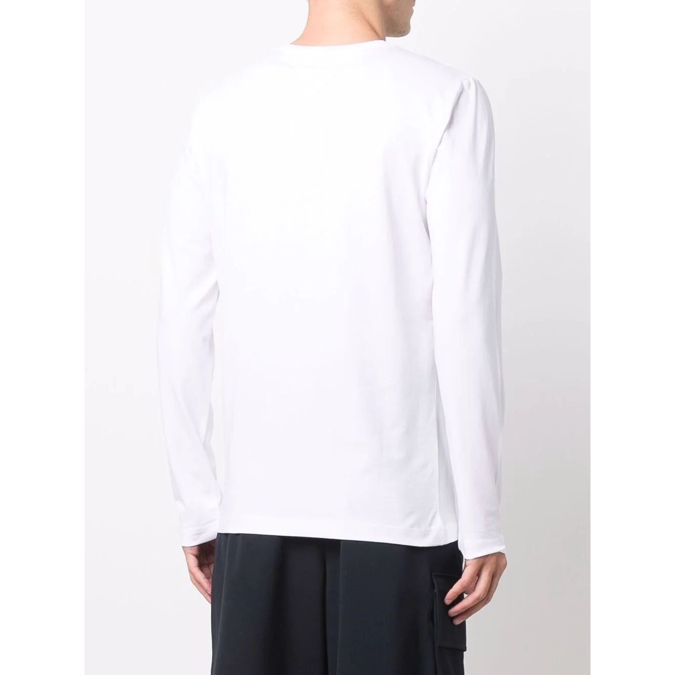 TOMMY HILFIGER Palaidinės vyrams, Balta, Stretch slim long sleeve tee 4