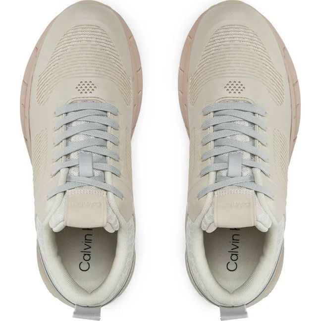 CALVIN KLEIN Laisvalaikio bateliai moterims, Smėlio, Lace up - caged leisure 4