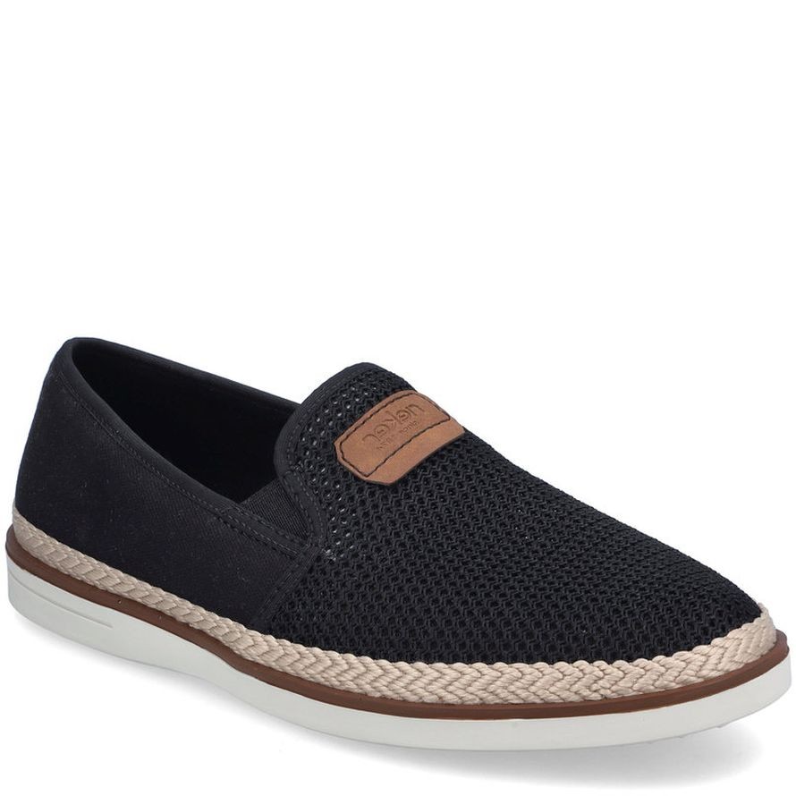 RIEKER Laisvalaikio bateliai vyrams, Juoda, LEISURE 1