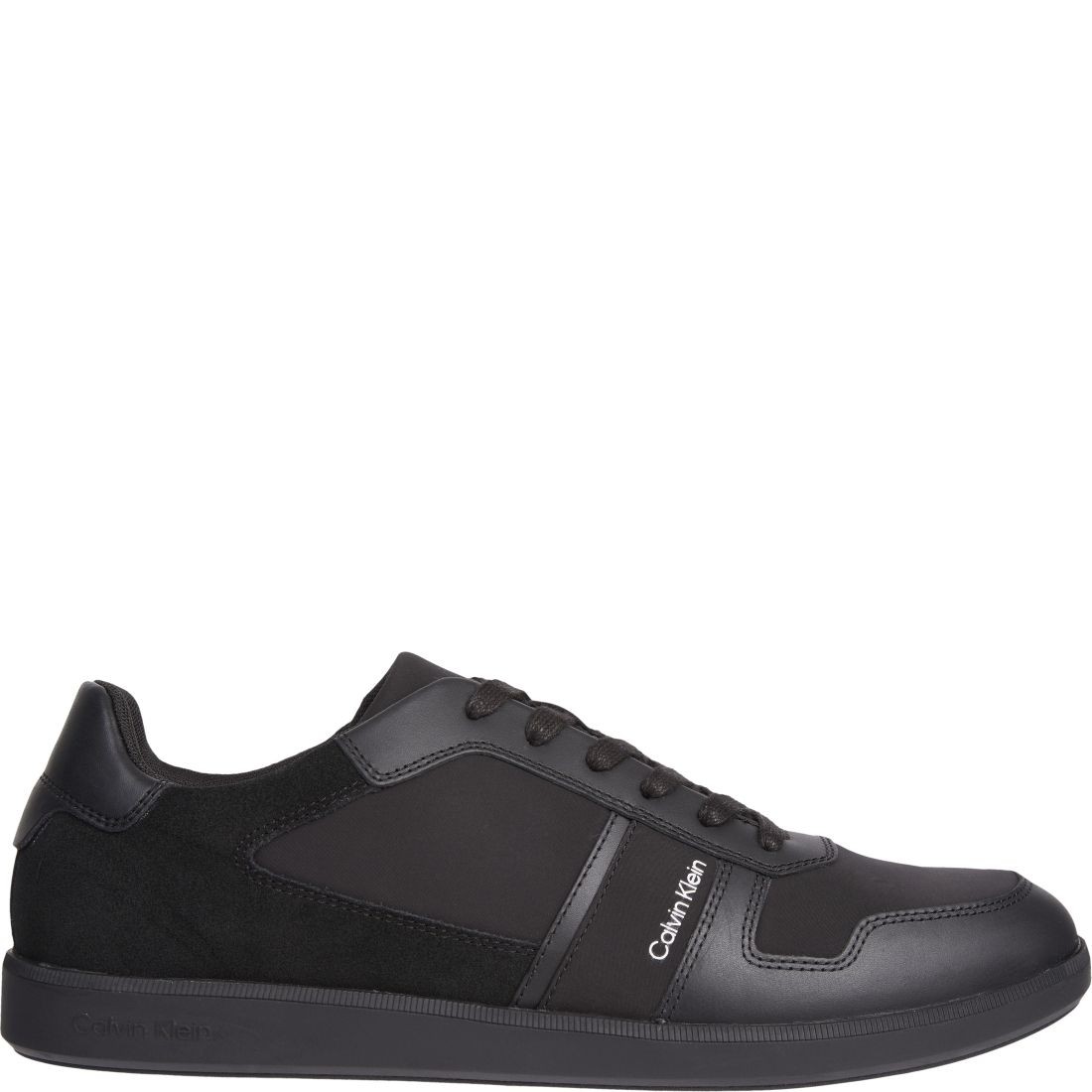 CALVIN KLEIN Sportiniai bateliai vyrams, Juoda, Low top lace up mix sport shoe 3