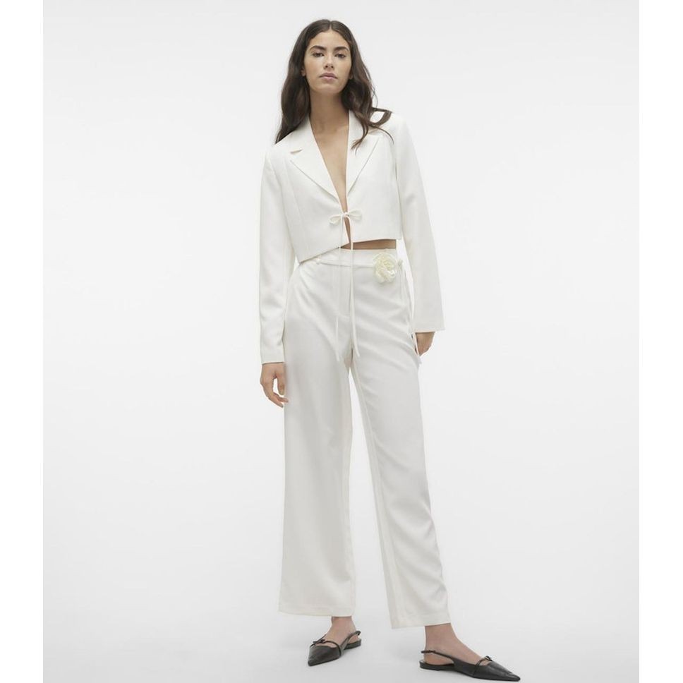 VERO MODA Švarkas moterims, Balta, Vmflorenti blazers 4
