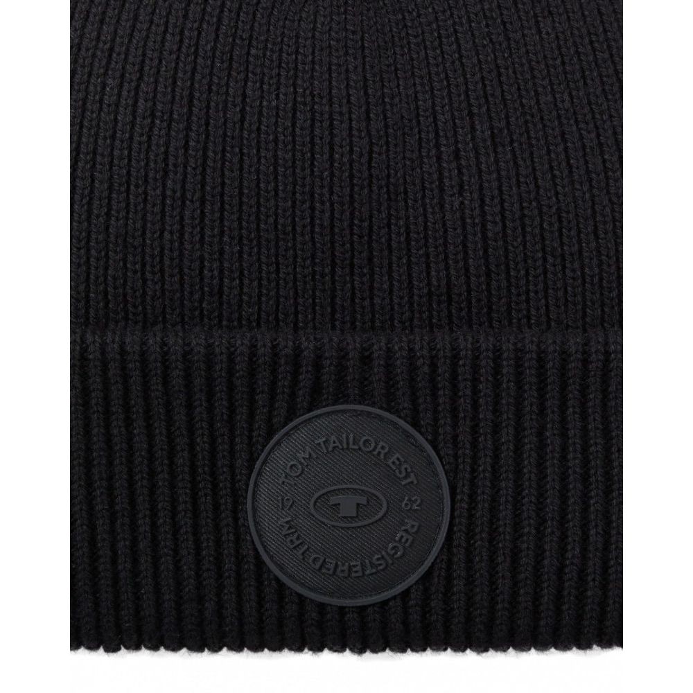 TOM TAILOR Kepurė vyrams, Juoda, Kepurė 2