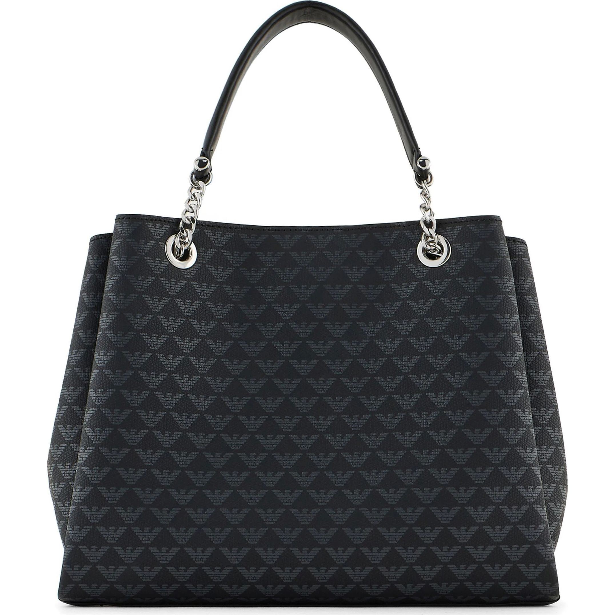 EMPORIO ARMANI Pirkinių krepšys moterims, Juoda, Shopping bag 2