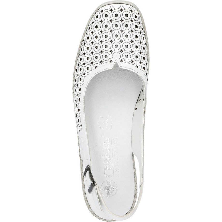 RIEKER Basutės moterims, Balta, SANDALS 5