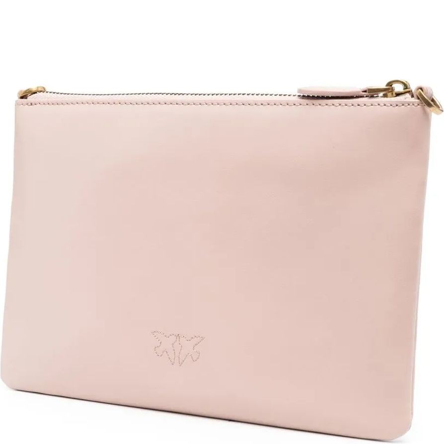 PINKO Delninukė moterims, Rožinė, Classic leather clutch bag 2