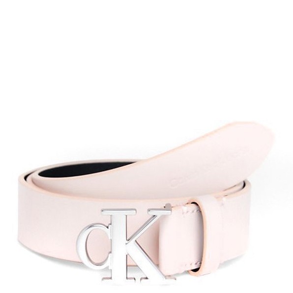 CALVIN KLEIN JEANS Diržas moterims, Smėlio, Round belt 30mm 1