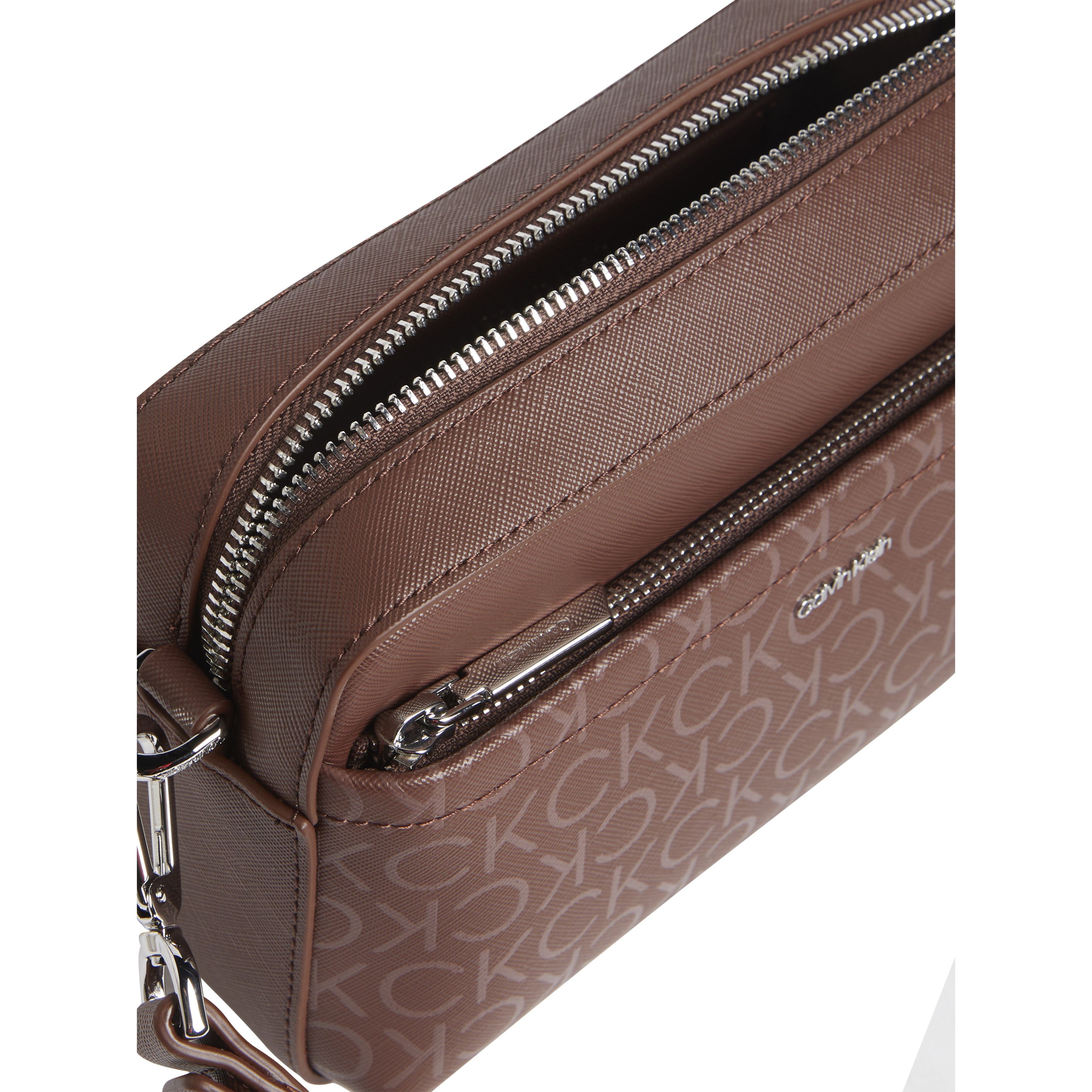 CALVIN KLEIN Rankinė per petį moterims, Ruda, Must conv camera bag 3