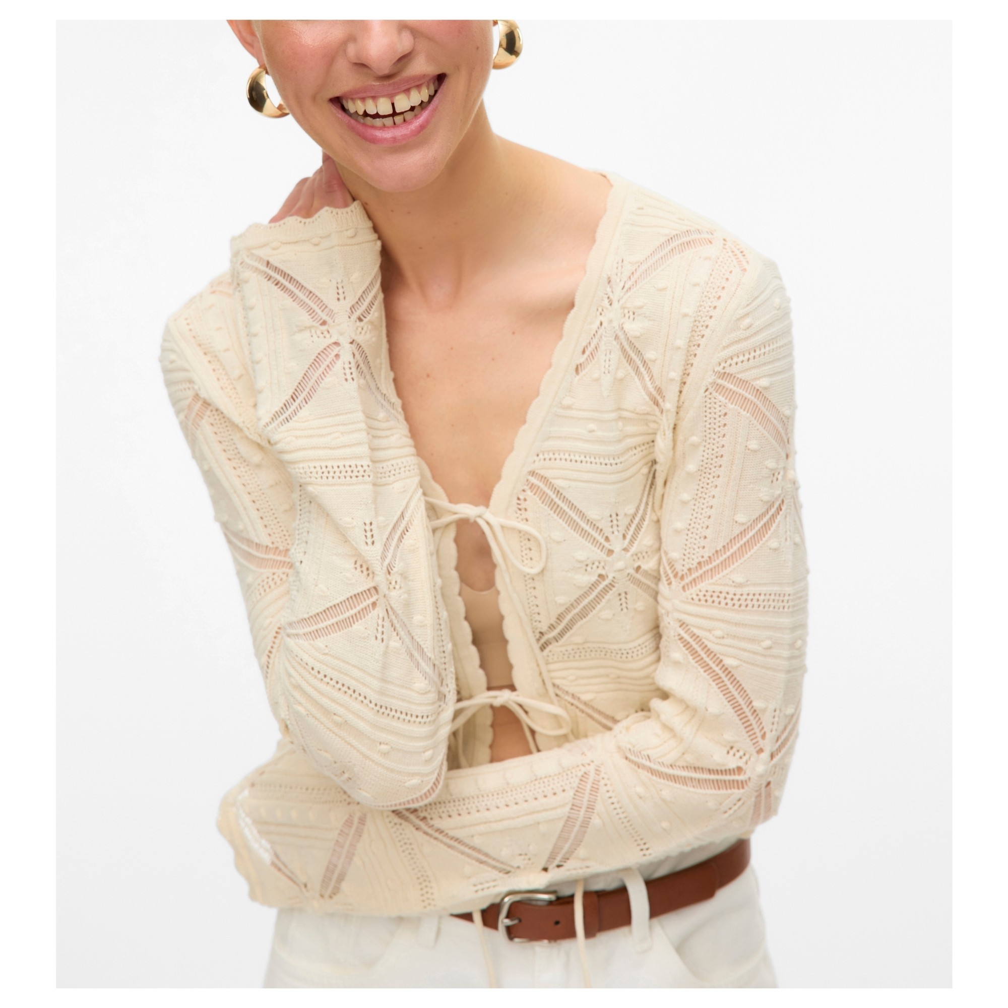 VERO MODA Kardiganas moterims, Balta, Lola 3