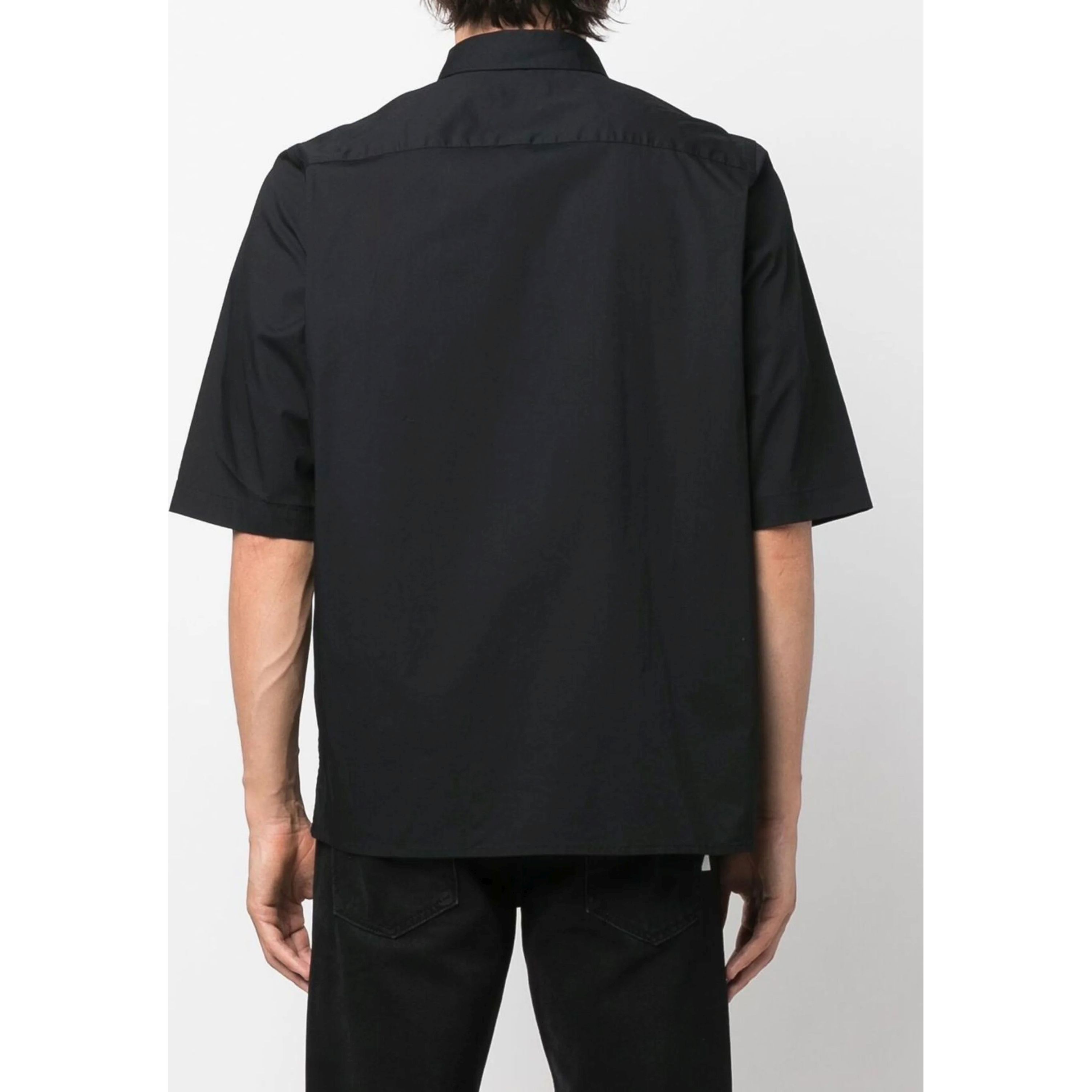 CALVIN KLEIN Marškiniai trump. rankovėmis vyrams, Juoda, CASUAL SHIRT 3