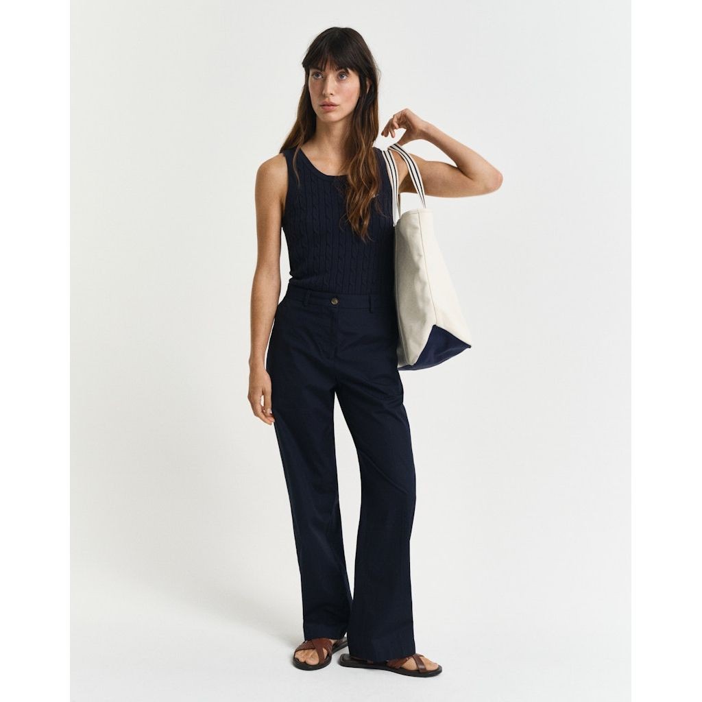 GANT Kelnės moterims, Mėlyna, Lightweight chinos 2