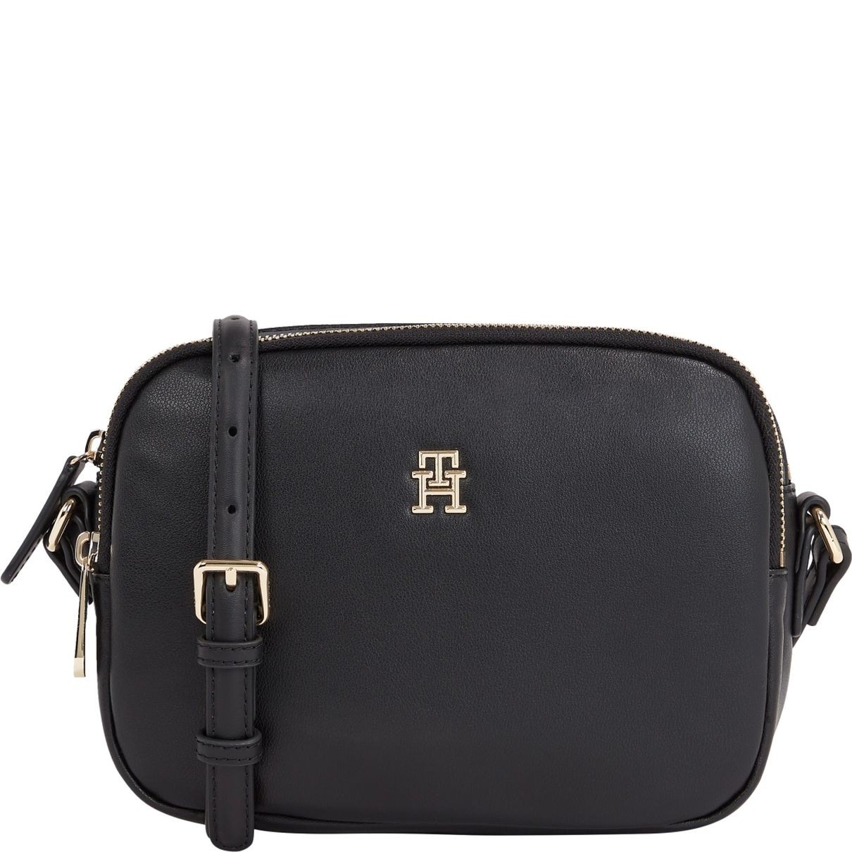 TOMMY HILFIGER Rankinė per petį moterims, Juoda, Poppy plus crossover 1