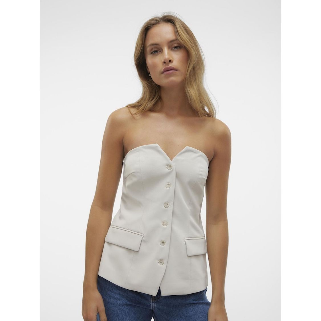 VERO MODA Palaidinės moterims, Sidabrinė, Vmcharity tops 5