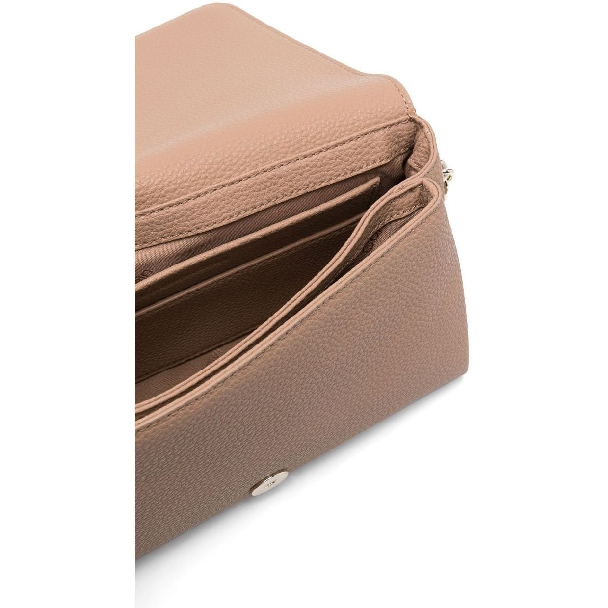 CALVIN KLEIN Rankinė per petį moterims, Ruda, Re-lock shoulder bag flap 4