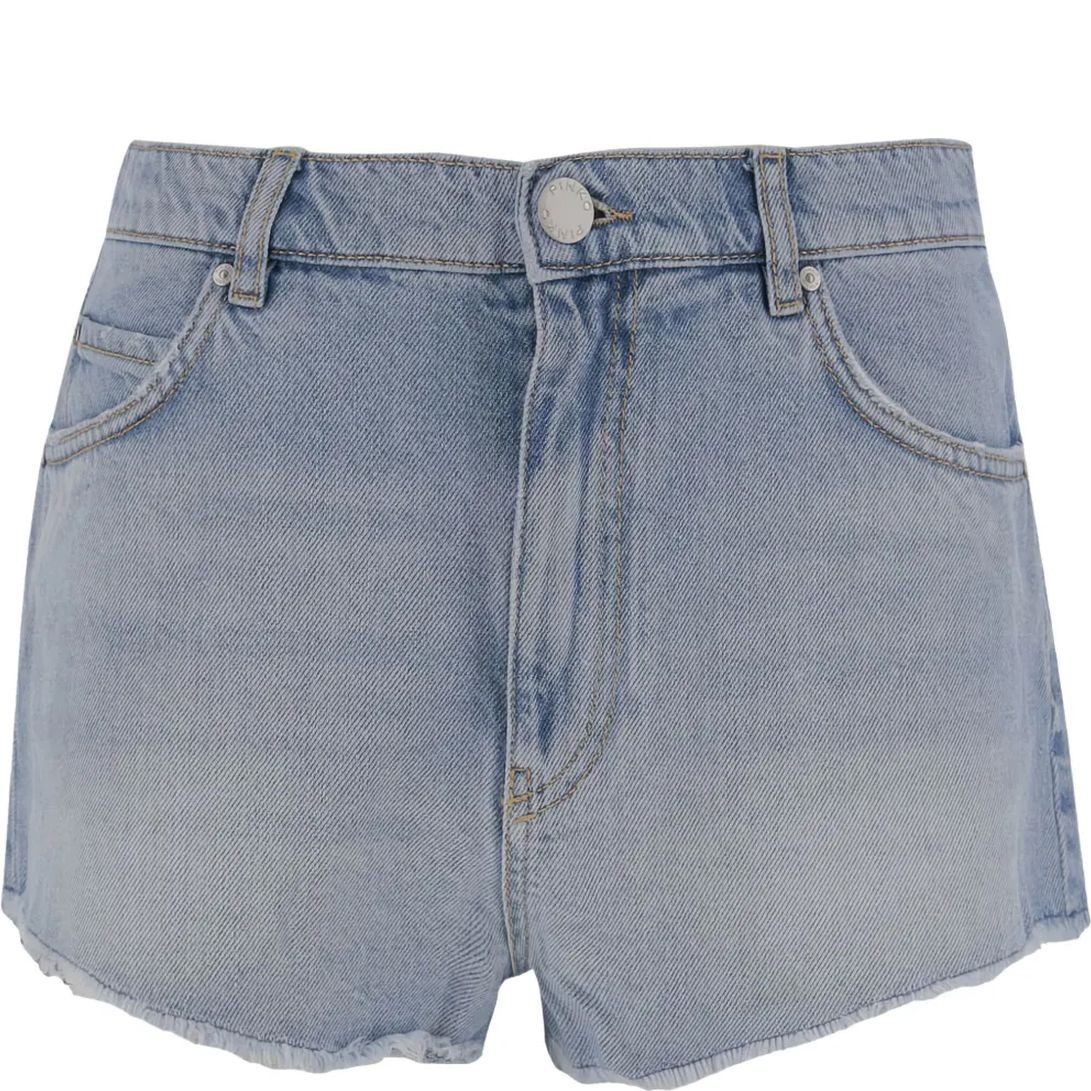 PINKO Šortai moterims, Mėlyna, Serengeti shorts 1