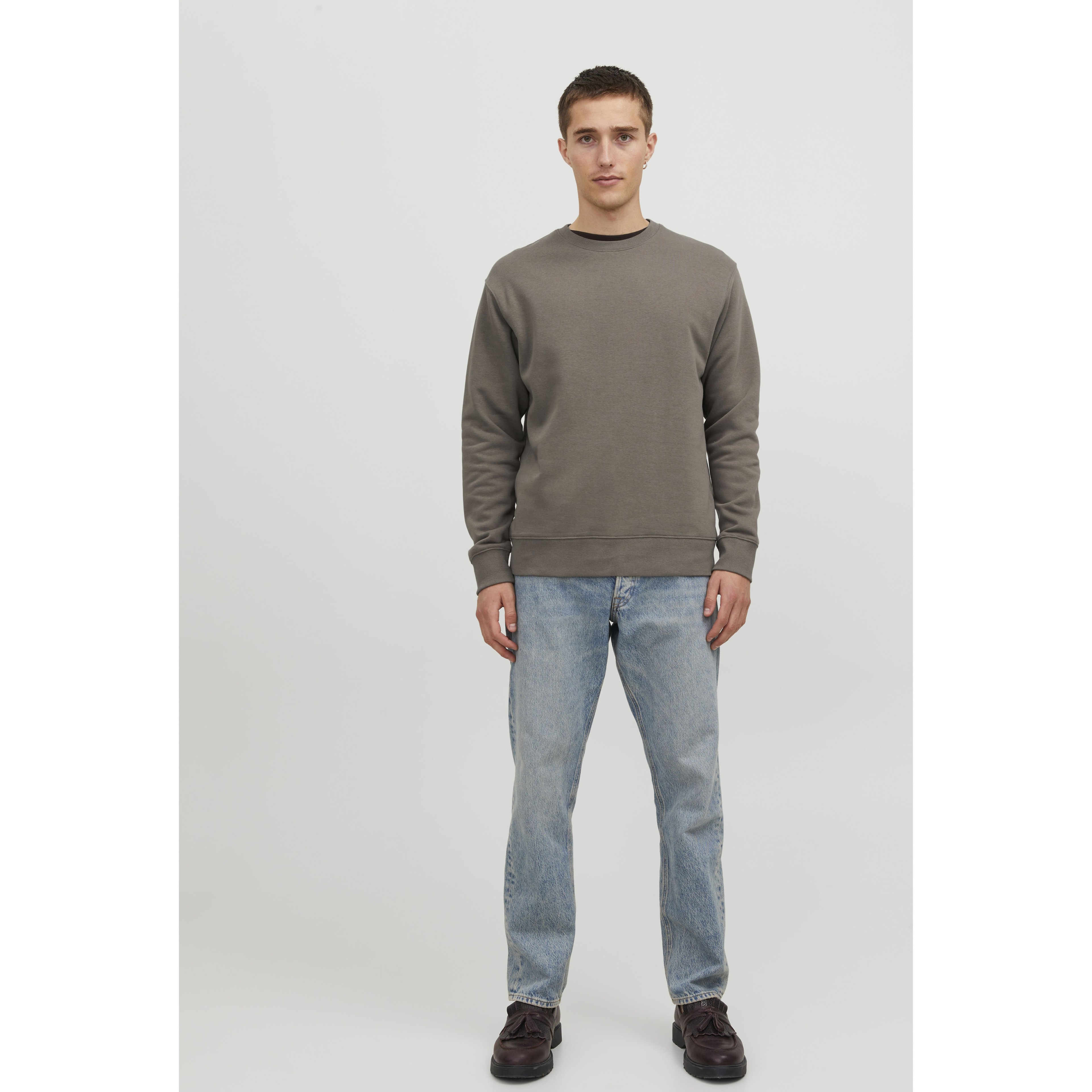 JACK & JONES Sportinis nertinis vyrams, Pilka, Jjestar sweatshirt 4