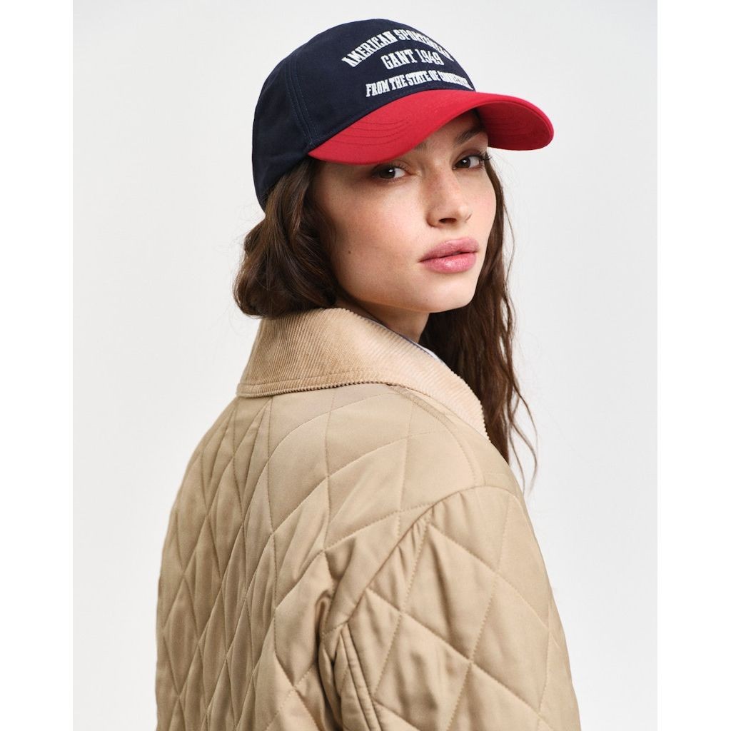 GANT Paltas moterims, Chaki, quilted cord detailed coat 4