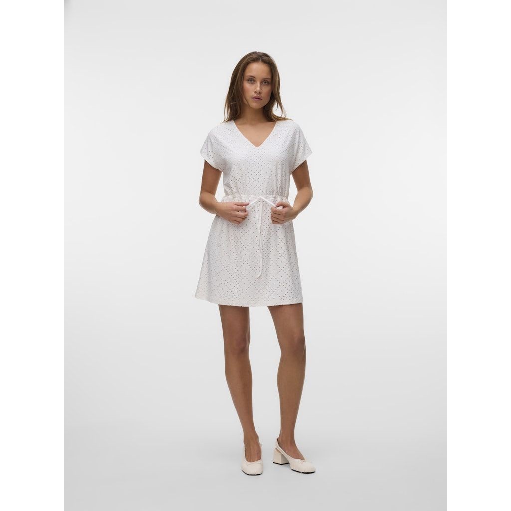 VERO MODA Mini suknelė moterims, Balta, Tassa short dress 2