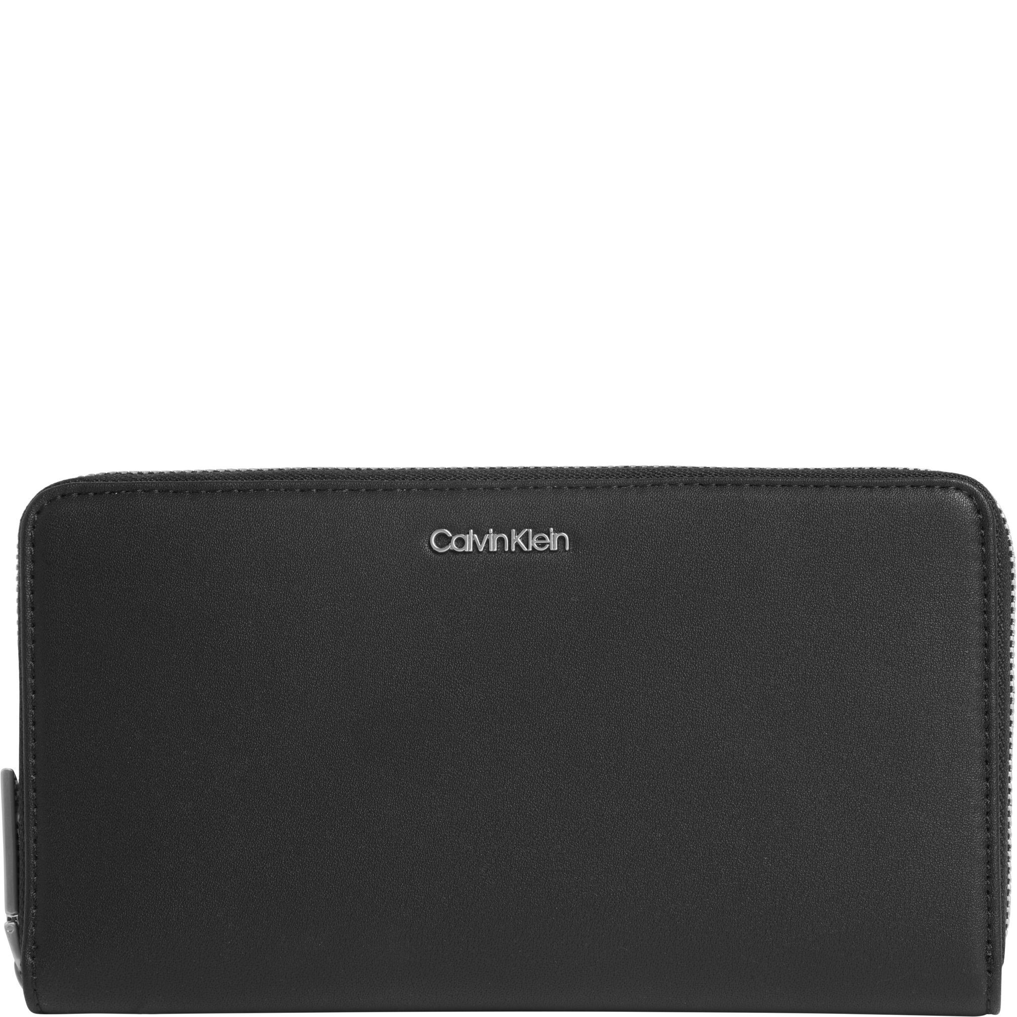 CALVIN KLEIN Piniginė moterims, Juoda, Z/A WALLET XL 1