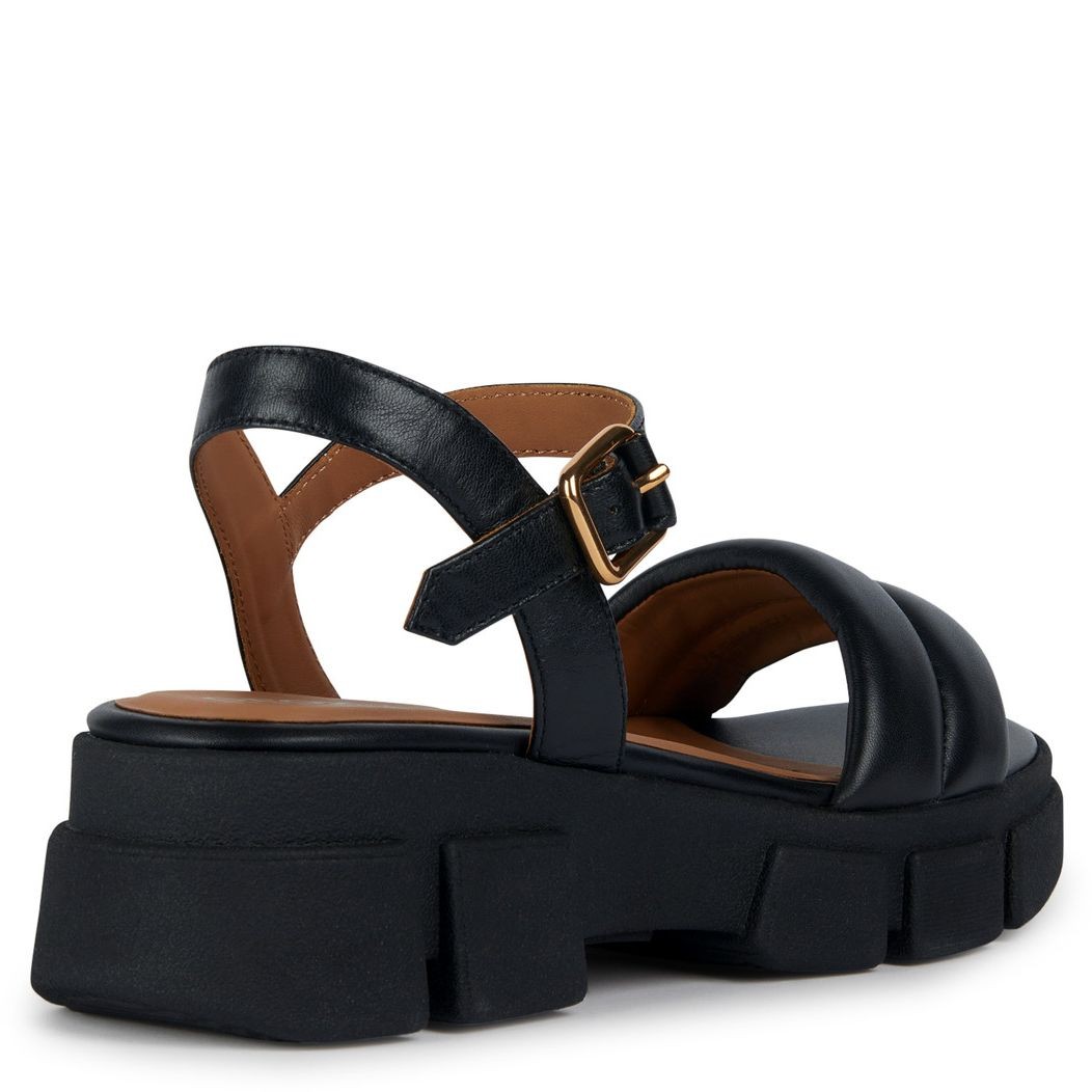 GEOX Basutės moterims, Juoda, LISBONA SANDALS 4