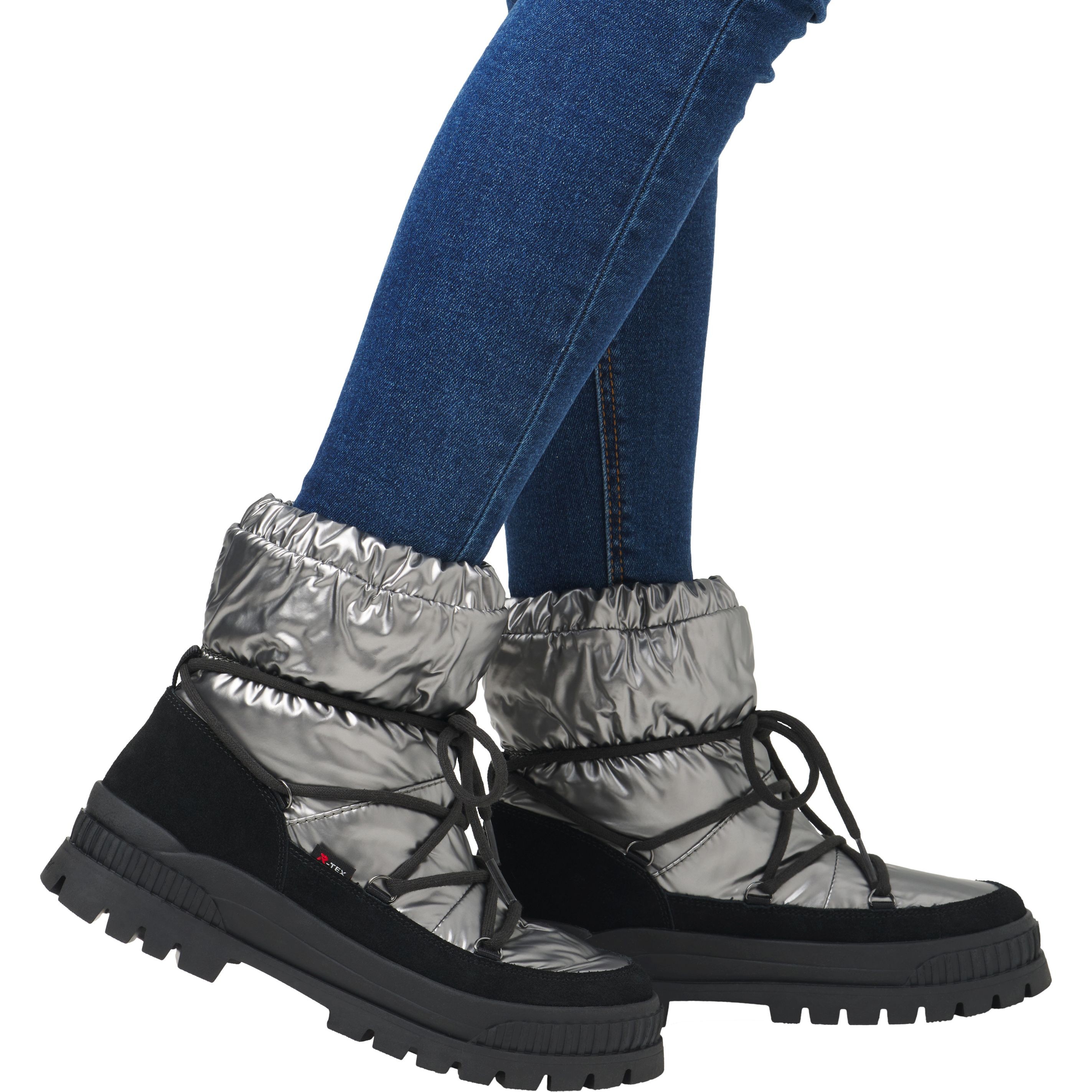 RIEKER EVOLUTION Aulinukai moterims, Pilka, Ladies mid height boots 11