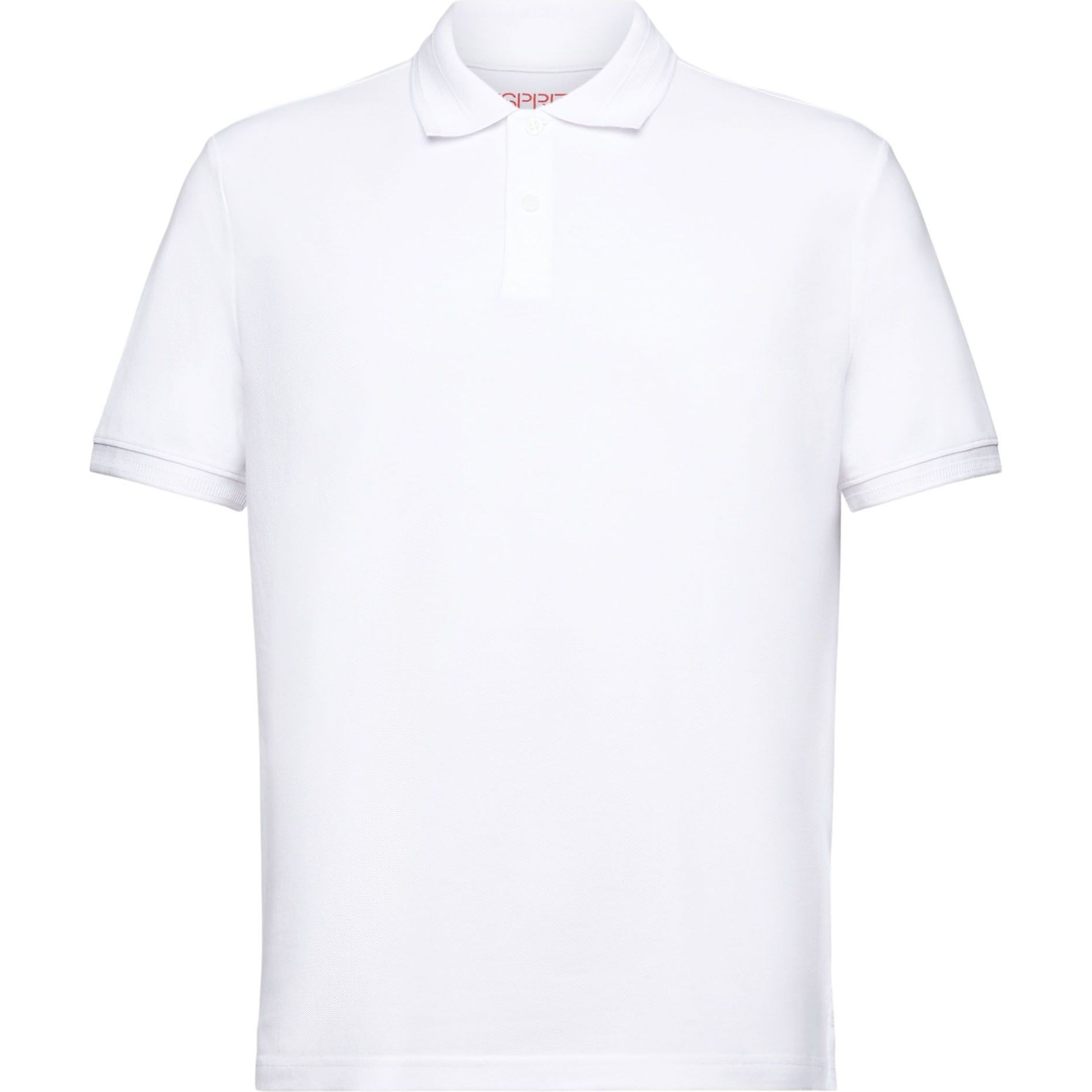 ESPRIT Polo marškiniai ilgos rank. vyrams, Balta, Cotton Pique Polo Shirt 1