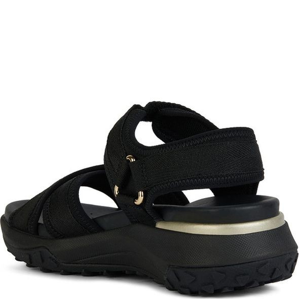 GEOX Basutės moterims, Juoda, Sorapis grip sandals 3