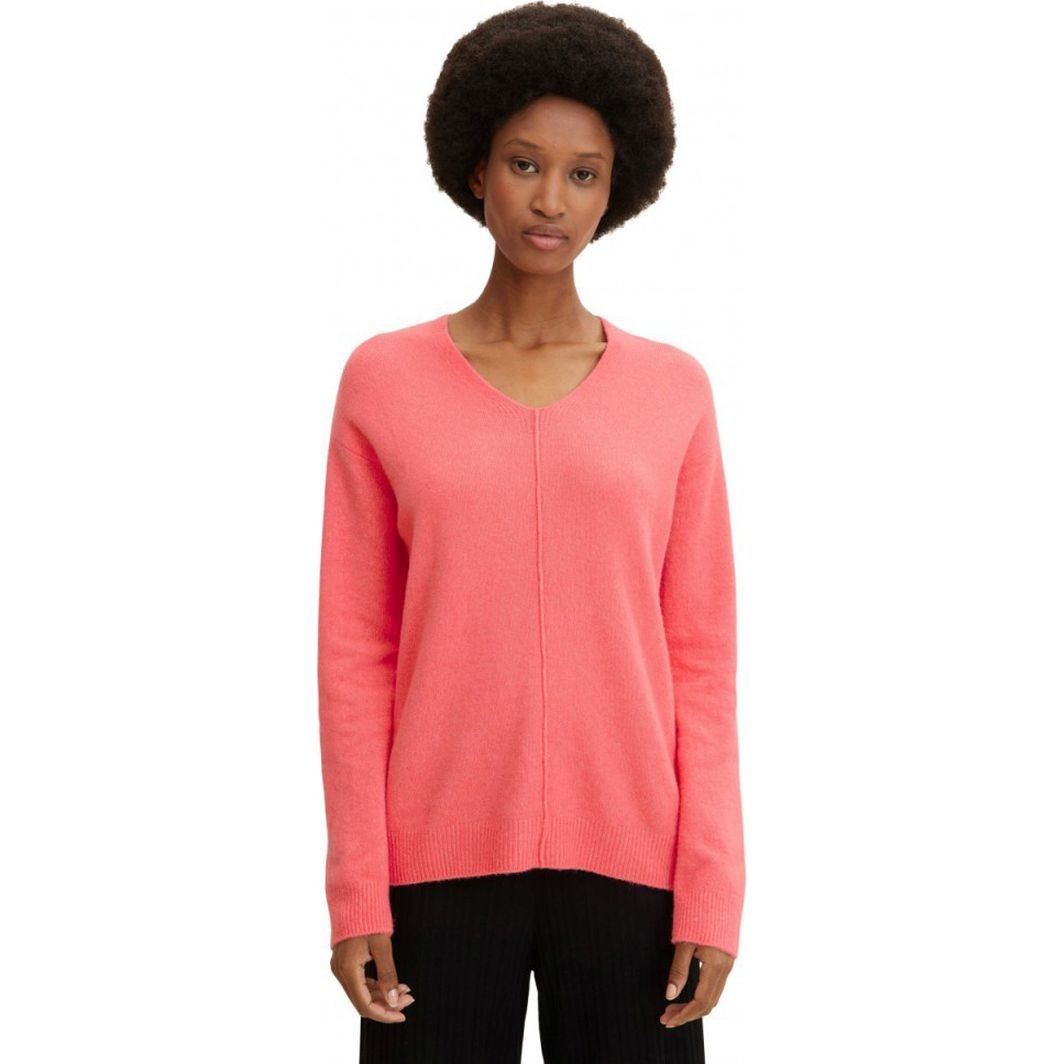 TOM TAILOR Megztinis moterims, Raudona, Megztinis 2