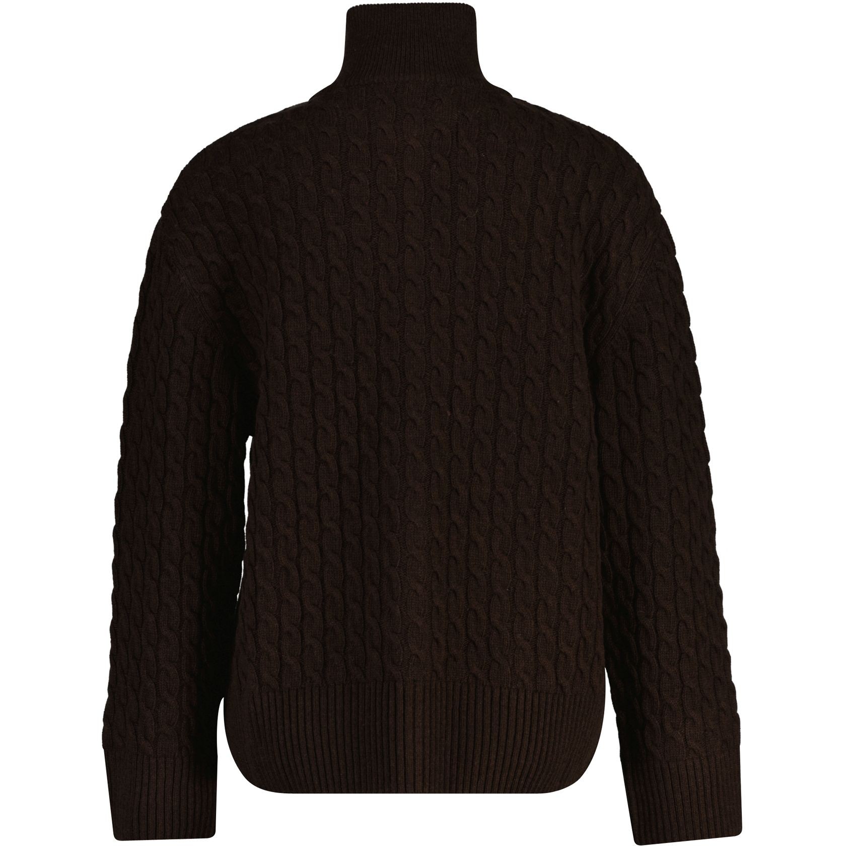 GANT Kardiganas moterims, Ruda, cable knit zip cardigan 2