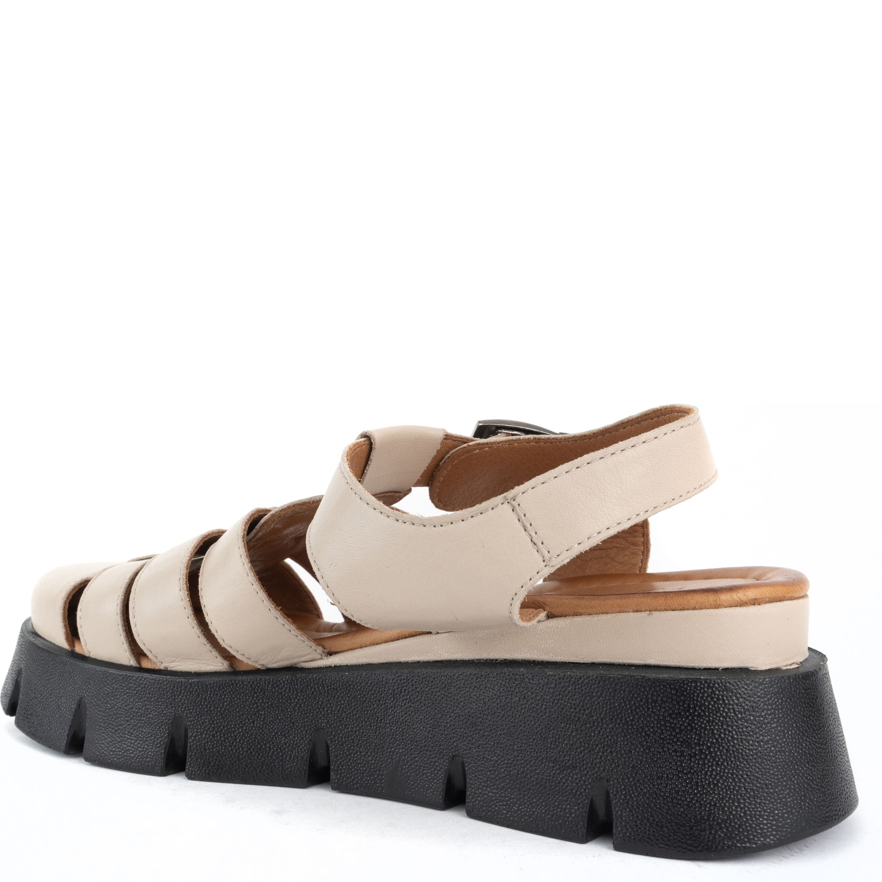GRUNER SCHUHE Basutės moterims, Smėlio, Sandals 3
