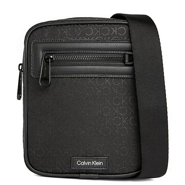 CALVIN KLEIN Rankinė per petį vyrams, Juoda, Elevaed reporter 1