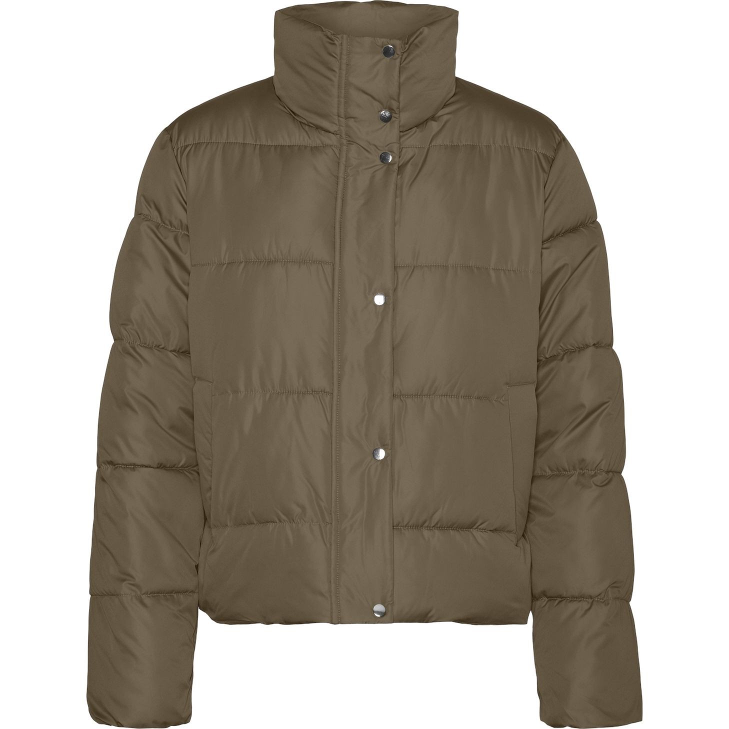 VERO MODA Pūkinė striukė moterims, Ruda, Maggy short jacket ga boo