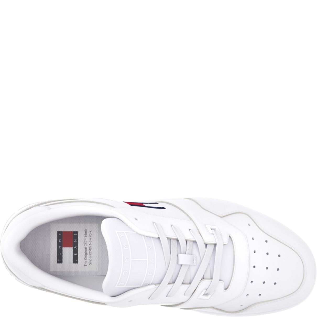 TOMMY JEANS Laisvalaikio bateliai vyrams, Balta, Retro basket 3