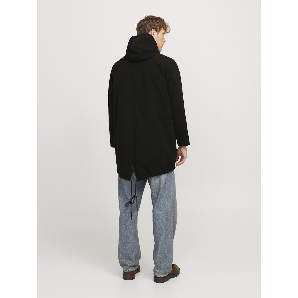 JACK & JONES Lietpaltis vyrams, Juoda, Sky light parka 3