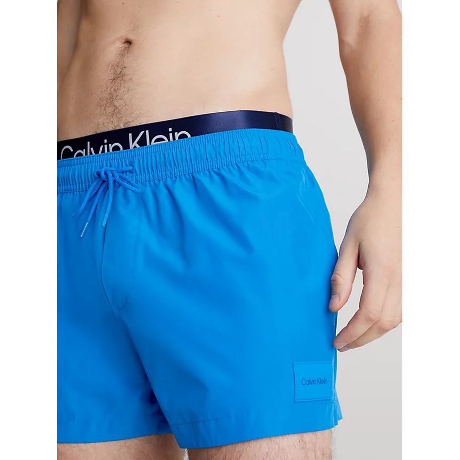 CALVIN KLEIN UW Apatinė kostiumėlio dalis vyrams, Mėlyna, Swim trunk 4