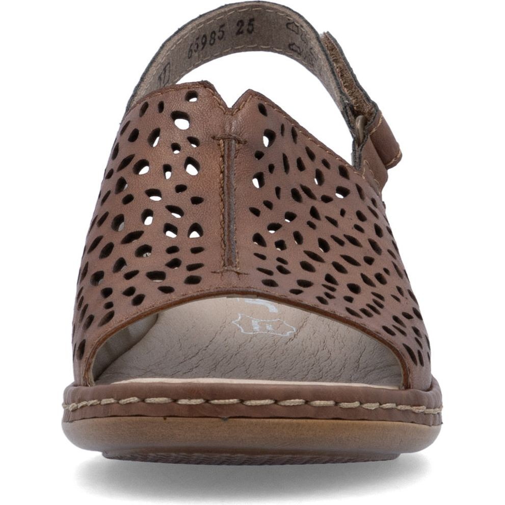 RIEKER Basutės moterims, Ruda, Sandals 6