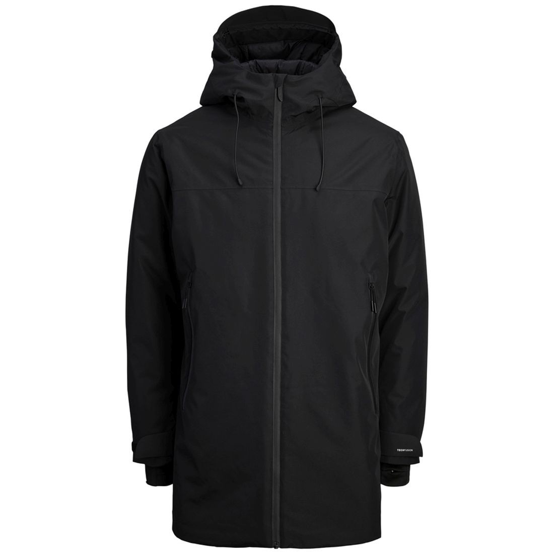 JACK & JONES Pūkinis paltas vyrams, Juoda, Fusion technical parka