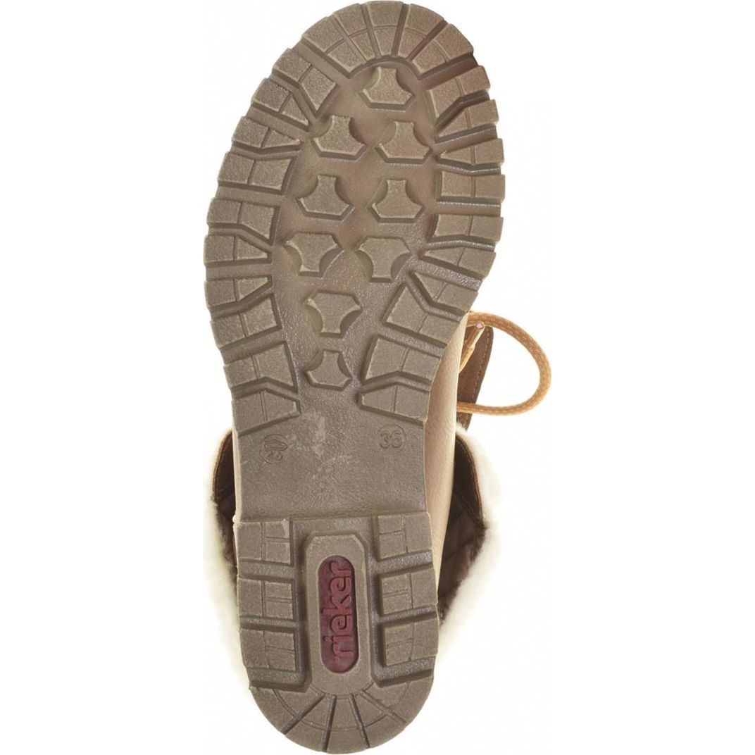 RIEKER Aulinukai moterims, Ruda, BOOTIES 4