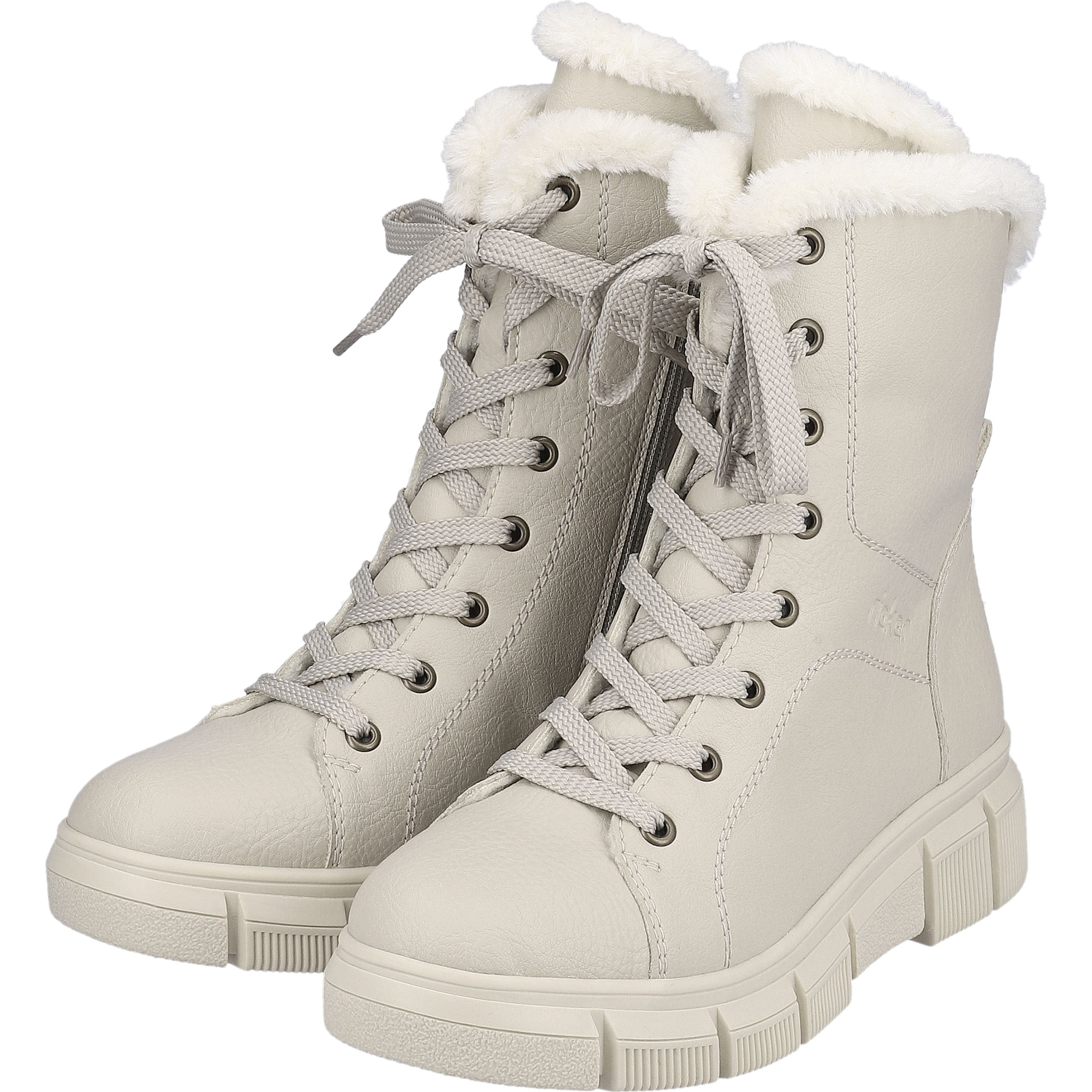 RIEKER Aulinukai moterims, Smėlio, BOOTIES 10