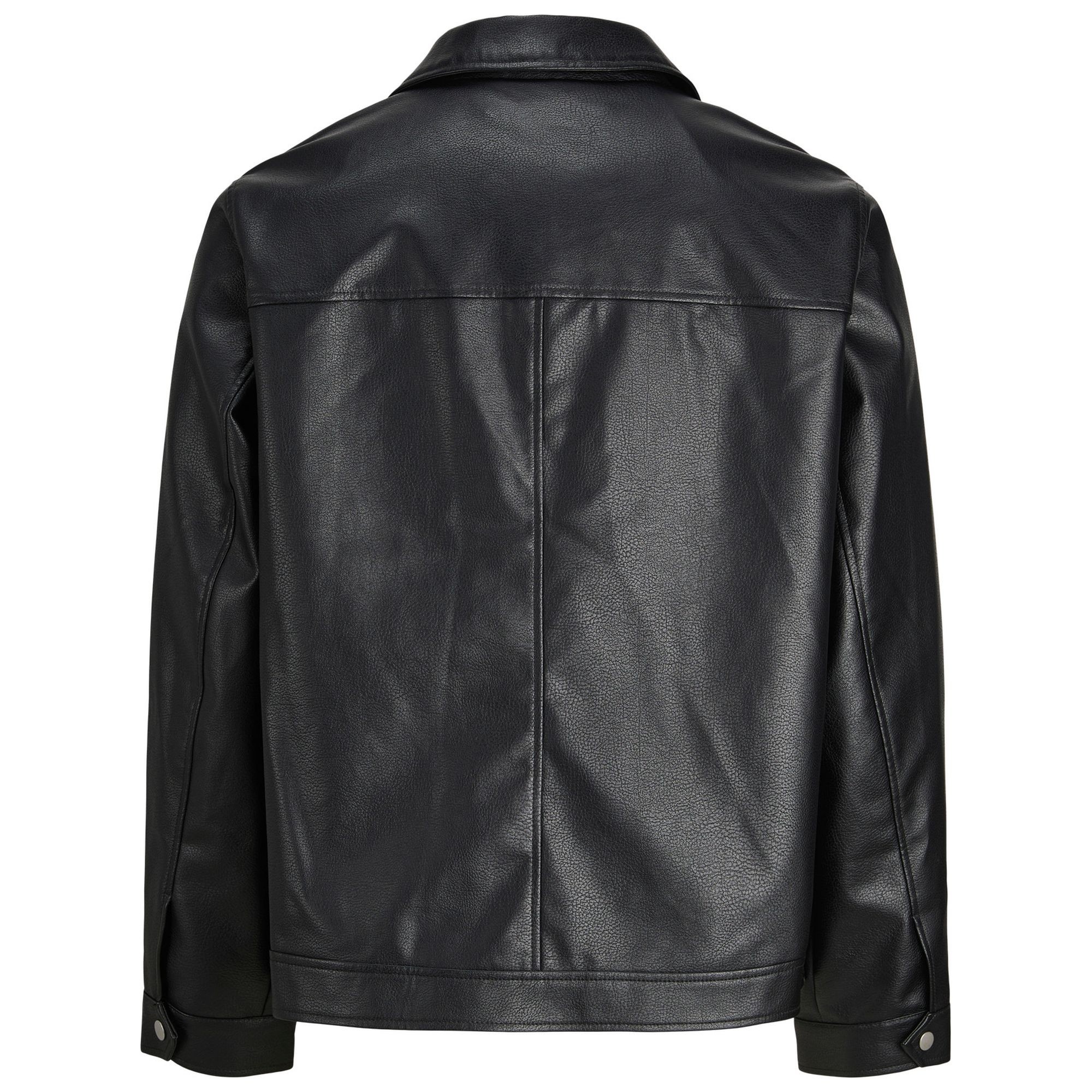 JACK & JONES Odinė striukė vyrams, Juoda, Casablanca pu 2