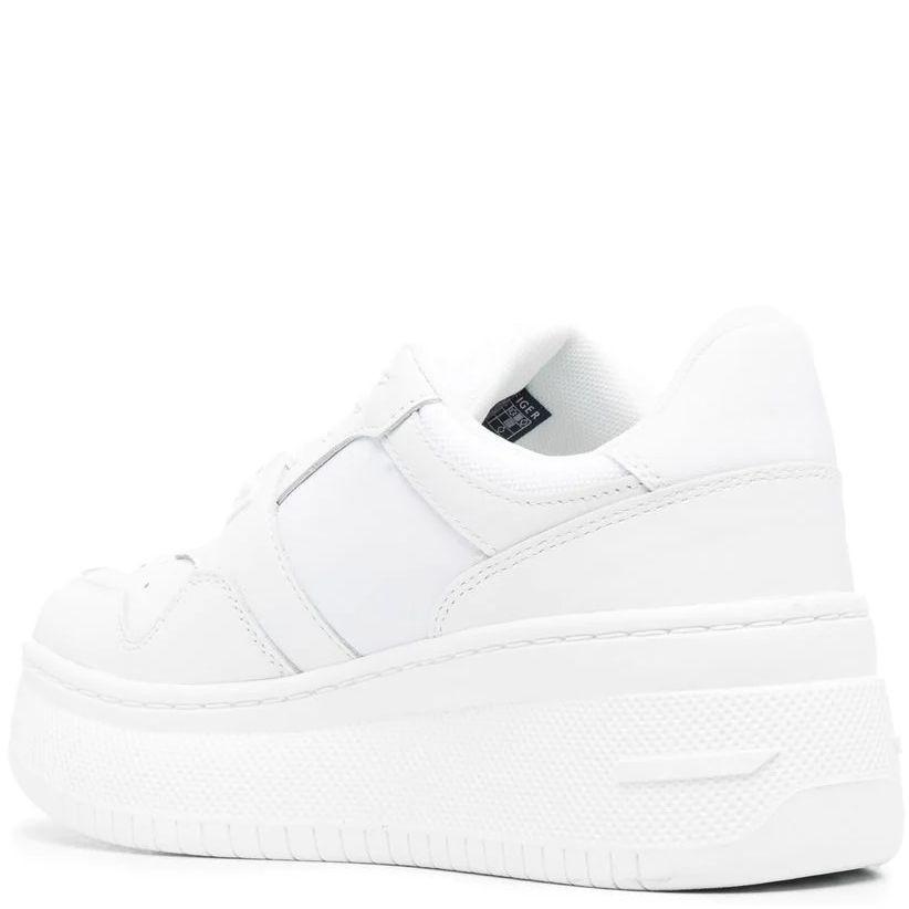 TOMMY JEANS Sportiniai bateliai moterims, Balta, JEANS BASKET WMN PLAT. 3