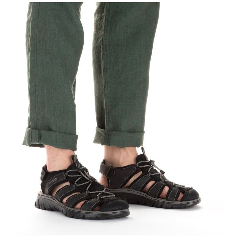 RIEKER Basutės vyrams, Juoda, SANDALS 2