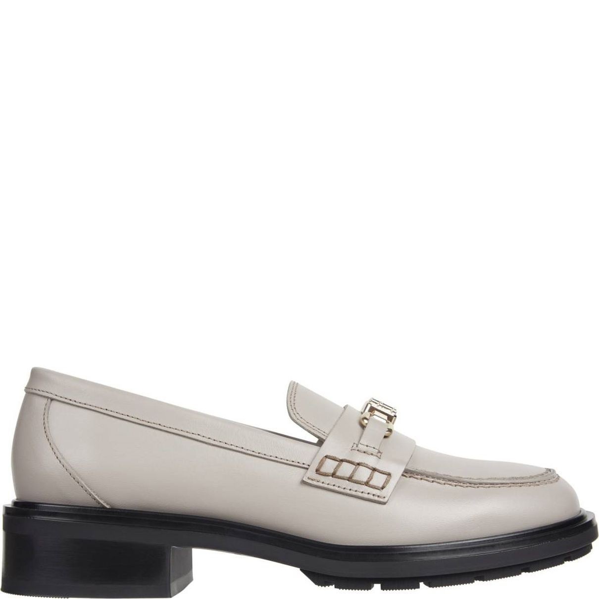 TOMMY HILFIGER Loaferiai moterims, Pilka, Hardware loafer 2