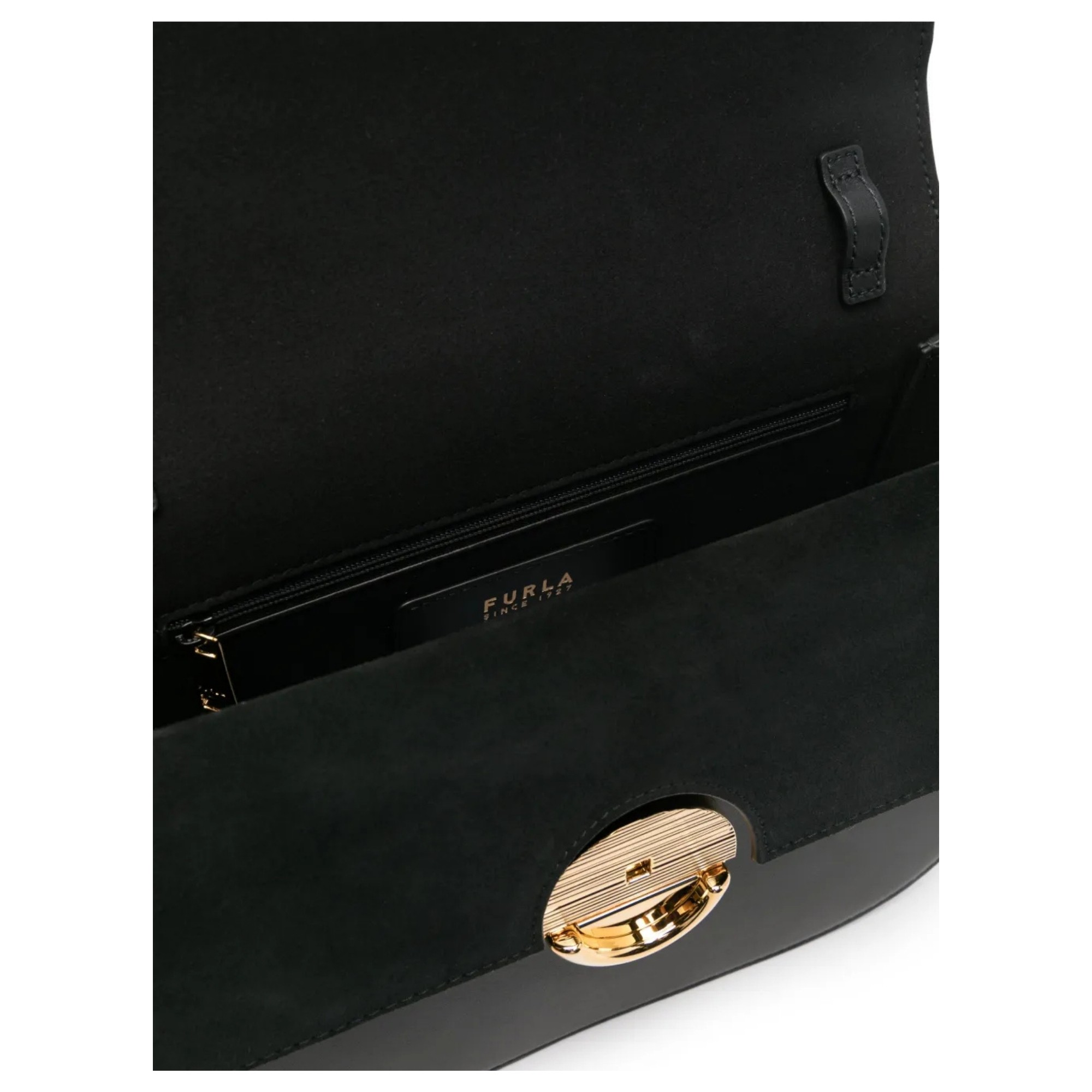 FURLA Rankinė per petį moterims, Juoda, Furla sfera s crossbody round 4