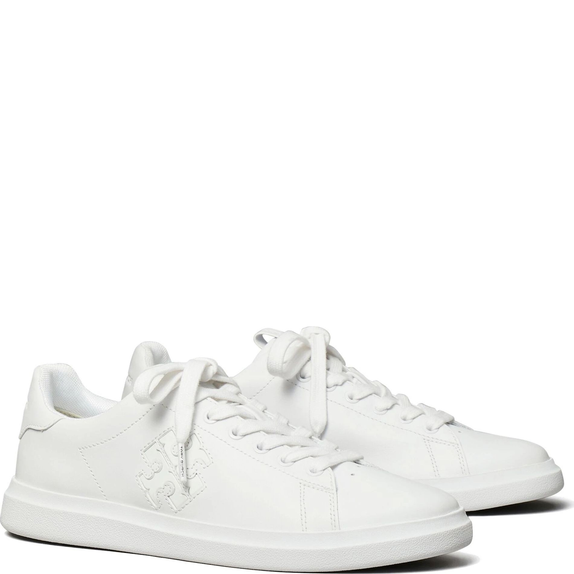 TORY BURCH Laisvalaikio bateliai moterims, Balta, Double t howell court 1