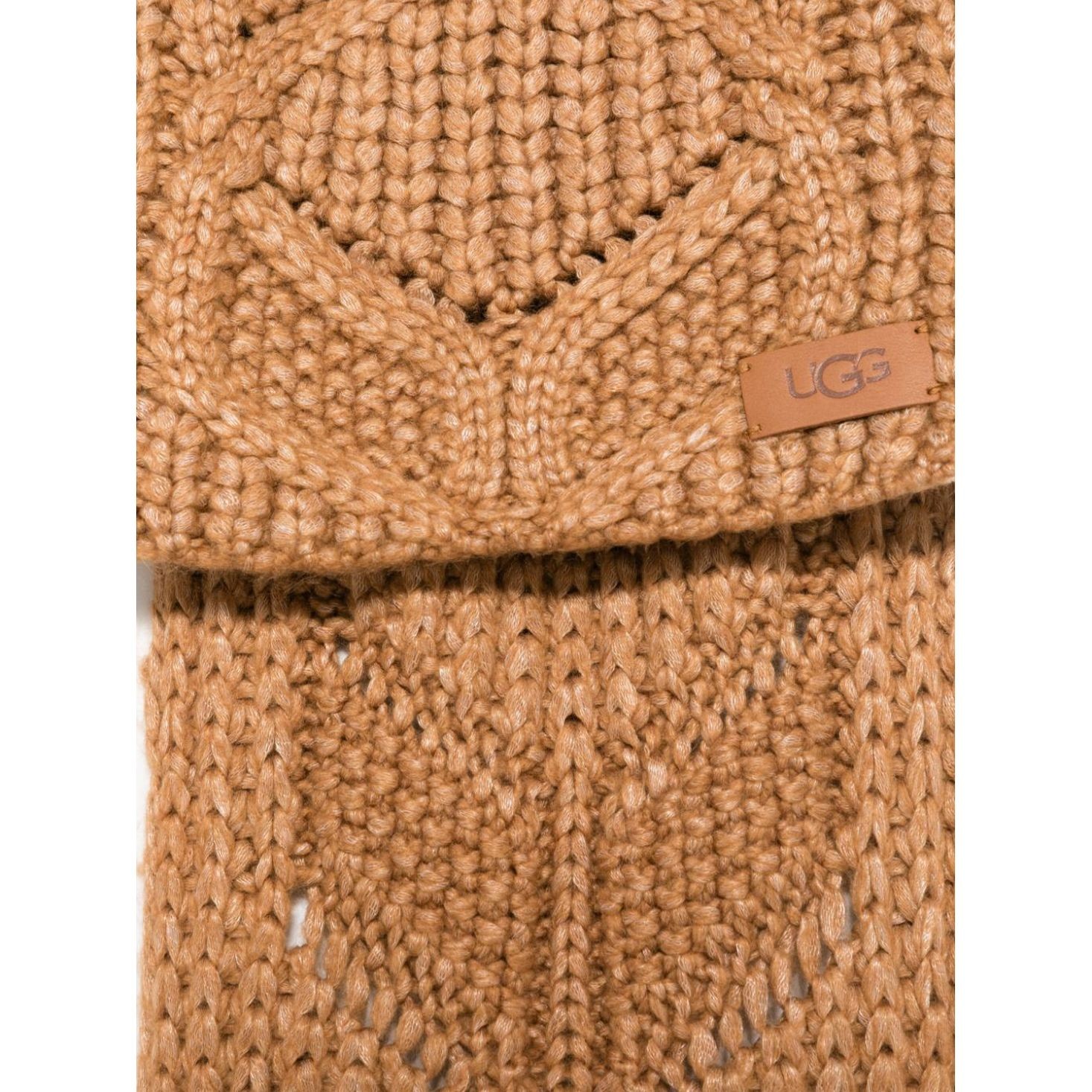 UGG Šalikas moterims, Ruda, W cable scarf 2